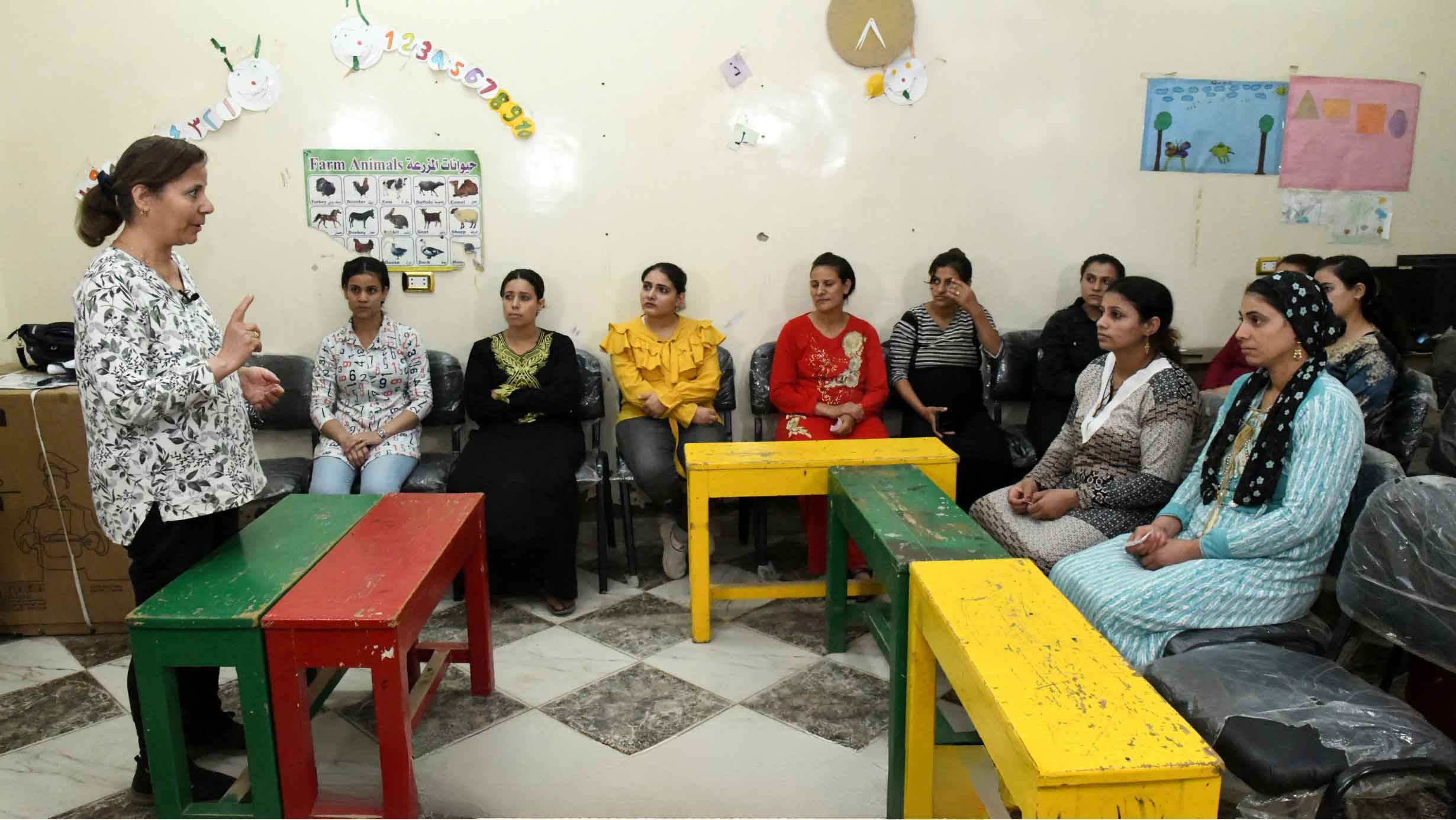 رفع الوعي لدى ٥٥٤ أمًا حول أهمية التغذية الصحية